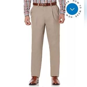 Savane pants Pleated Stretch Ultimate Performance Chino Pants Men’s Size 36x29